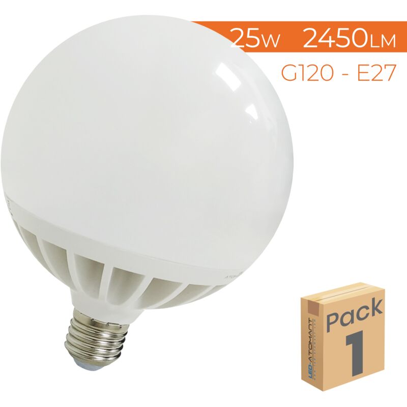 Bombilla LED G120 E27 25W 2450LM | Blanco Neutro 4500K - Pack 1 Ud. - Blanco Neutro 4500K
Bombilla LED G120 E27 25W 2450LM | Blanco Neutro 4500K - Pack 1 Ud. - Blanco Neutro 4500K