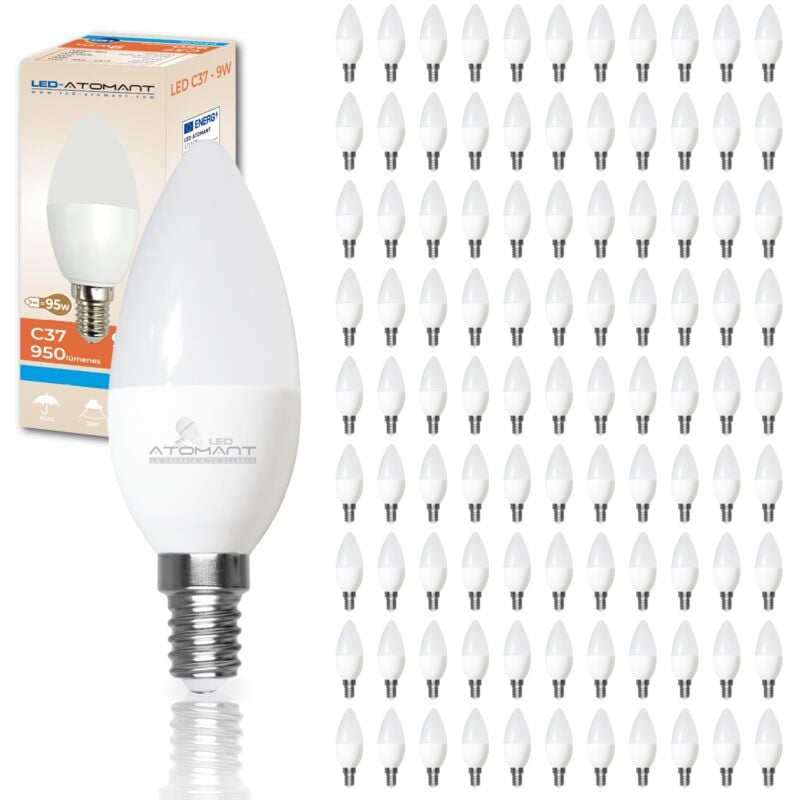 Led Atomant Sl - Bombilla LED Vela C37 E14 9W 950LM | Blanco Frío 6500K - Pack 100 Uds. - Blanco Frío 6500K
Led Atomant Sl - Bombilla LED Vela C37 E14 9W 950LM | Blanco Frío 6500K - Pack 100 Uds. - Blanco Frío 6500K