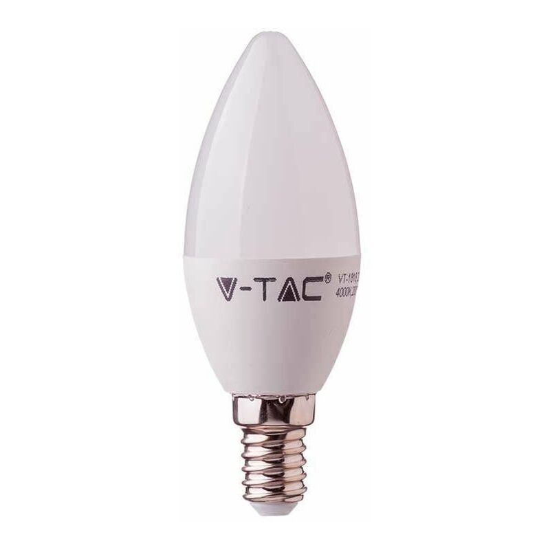 Bombilla led E14 vela 4W 200° tapa blanca Temperatura de color - 4500K Blanco natural
Bombilla led E14 vela 4W 200° tapa blanca Temperatura de color - 4500K Blanco natural