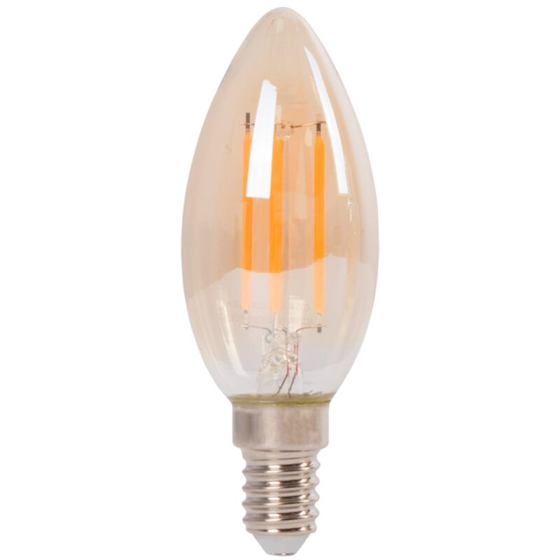 Barcelona Led - Bombilla LED Vela E14 4W de Filamento GOLD VINTAGE ámbar 1800K 
Barcelona Led - Bombilla LED Vela E14 4W de Filamento GOLD VINTAGE ámbar 1800K