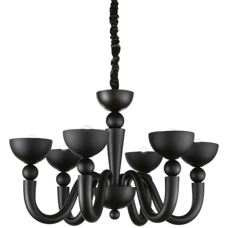 Ideal Lux Bon Bon - Araña de luces con brazos múltiples, acabado negro, E14, 6 luces
Ideal Lux Bon Bon - Araña de luces con brazos múltiples, acabado negro, E14, 6 luces