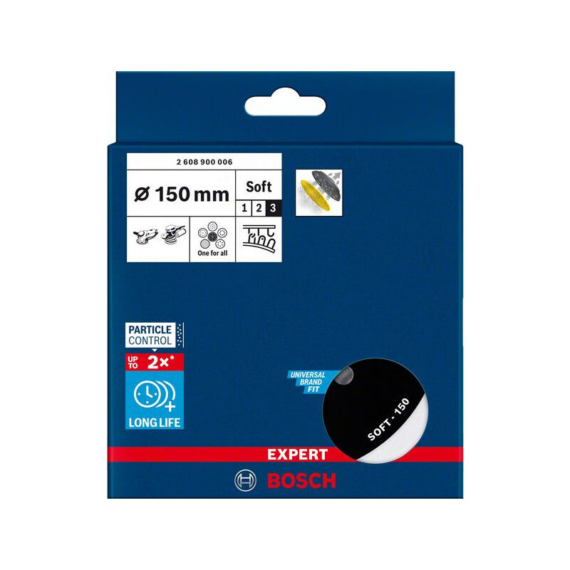 2608900006 Platos de uso universal multiperforado Expert Multihole de 150 mm, blando - Bosch
2608900006 Platos de uso universal multiperforado Expert Multihole de 150 mm, blando - Bosch