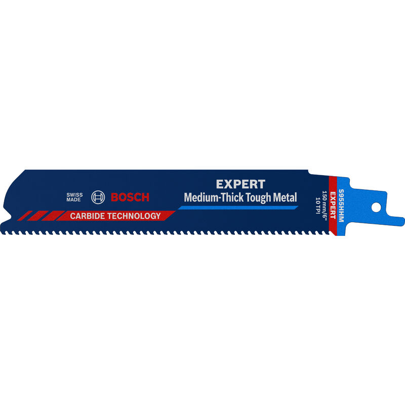 BOSCH 2608900373 Hoja de sierra sable Expert ‘Medium-Thick Tough Metal' S 955 HHM, 1 unidad
BOSCH 2608900373 Hoja de sierra sable Expert ‘Medium-Thick Tough Metal' S 955 HHM, 1 unidad
