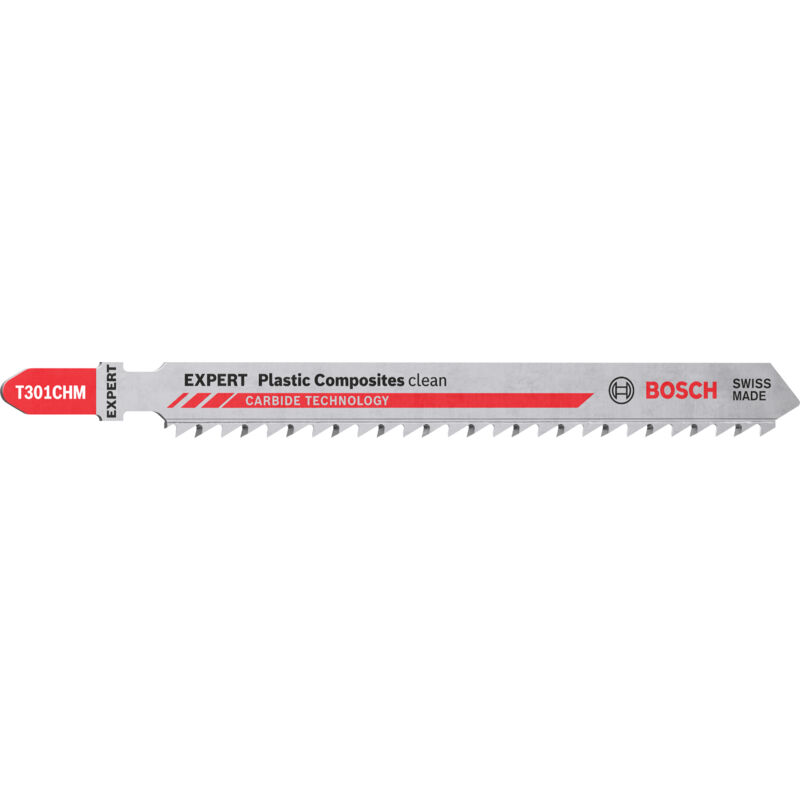 BOSCH 2608900566 Hoja de sierra de calar Expert ‘Plastic Composites Clean' T 301 CHM, 3uds.
BOSCH 2608900566 Hoja de sierra de calar Expert ‘Plastic Composites Clean' T 301 CHM, 3uds.