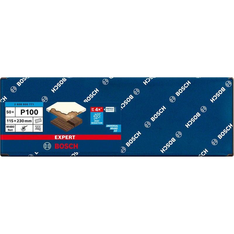BOSCH 2608900771 Malla de lija Expert M480 para lijadoras orbitales de 115 x 230 mm, G 100, 50uds.
BOSCH 2608900771 Malla de lija Expert M480 para lijadoras orbitales de 115 x 230 mm, G 100, 50uds.