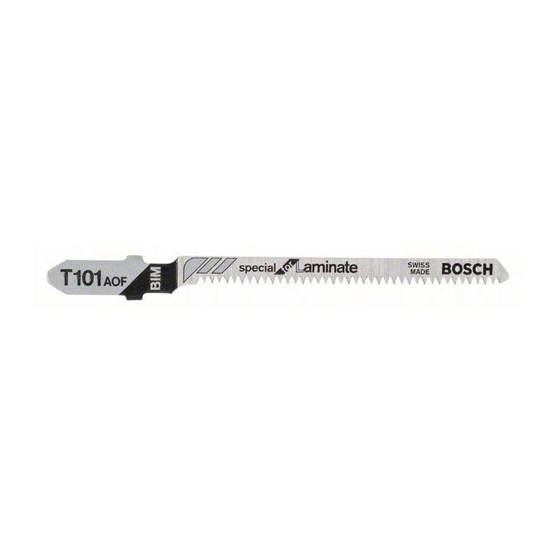 Hoja de sierra de calar T 101 AOF especial para laminado L.83mm paso de dientes 1.4mm paquete de 3
Hoja de sierra de calar T 101 AOF especial para laminado L.83mm paso de dientes 1.4mm paquete de 3