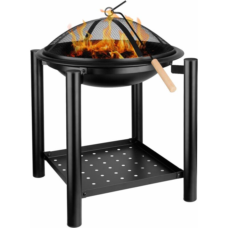 Brasero 54.5 x 54.5 x 70 cm, Brasero con Parrilla, Póker y Parrilla Protectora, con Compartimento de Almacenamiento, Brasero de Jardín para
Brasero 54.5 x 54.5 x 70 cm, Brasero con Parrilla, Póker y Parrilla Protectora, con Compartimento de Almacenamiento, Brasero de Jardín para