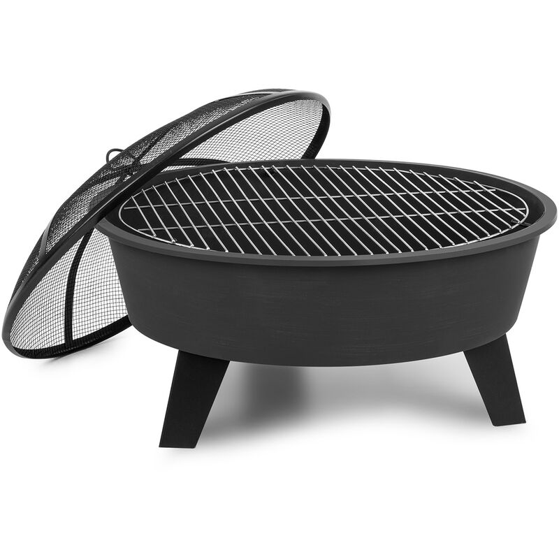 Brasero y parrilla de acero Nolana 2 en 1 Ø75cm con parachispas Ø68cm Negro - Blumfeldt
Brasero y parrilla de acero Nolana 2 en 1 Ø75cm con parachispas Ø68cm Negro - Blumfeldt