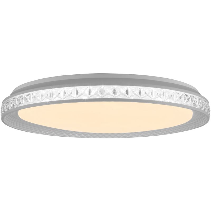 Lámpara, Plafón y aplique Bunin LED 50cm blanco, metal/plástico, 1x LED 60W integrado, (4800lm, 3000-6000K), A. - Blanc - Brilliant
Lámpara, Plafón y aplique Bunin LED 50cm blanco, metal/plástico, 1x LED 60W integrado, (4800lm, 3000-6000K), A. - Blanc - Brilliant