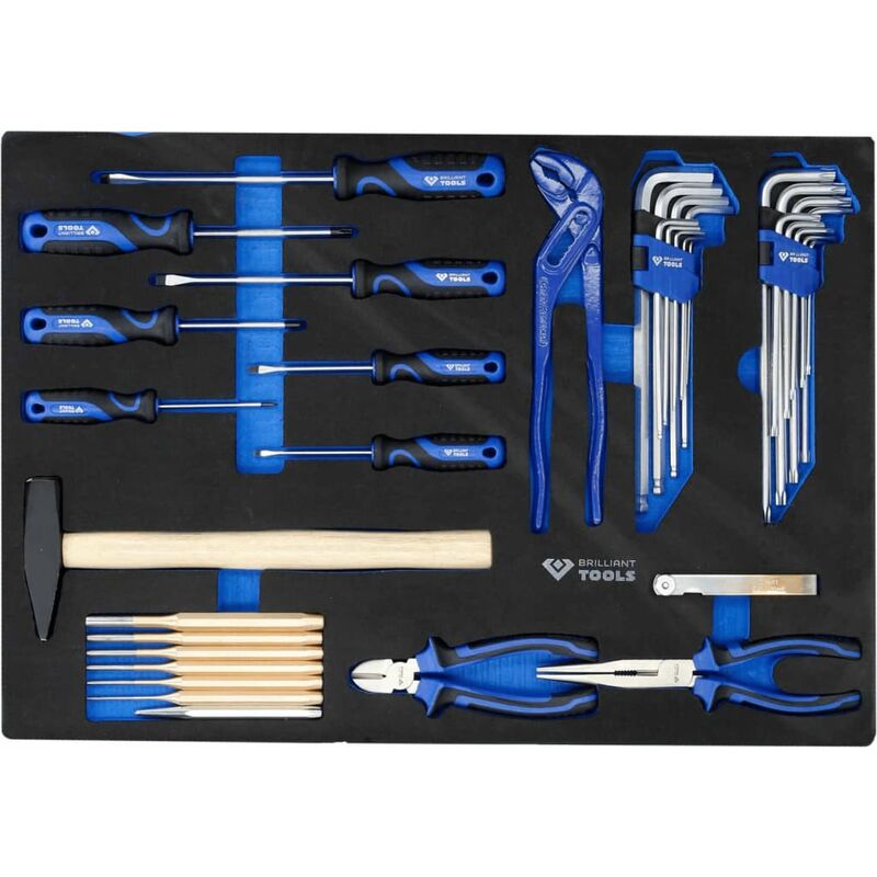 BRILLIANT TOOLS Juego de herramientas universal 36 piezas