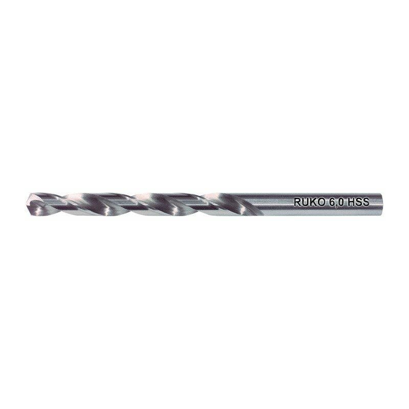 Broca helicoidal DIN 338 tipo N D.1mm HSS perfil cerrado vástago cilíndrico RUKO (Por 10)
Broca helicoidal DIN 338 tipo N D.1mm HSS perfil cerrado vástago cilíndrico RUKO (Por 10)
