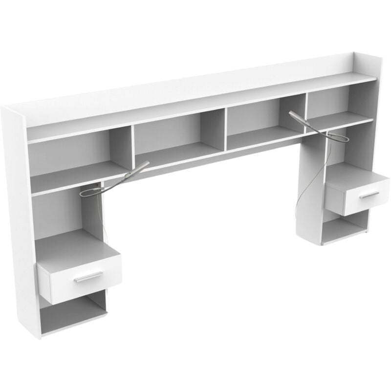 Cabecero Chicago 2 Mesitas 2 Lamparas Led Color Blanco Habitación Matrimonio Estilo Moderno para camas 135 o 140 cm
Cabecero Chicago 2 Mesitas 2 Lamparas Led Color Blanco Habitación Matrimonio Estilo Moderno para camas 135 o 140 cm