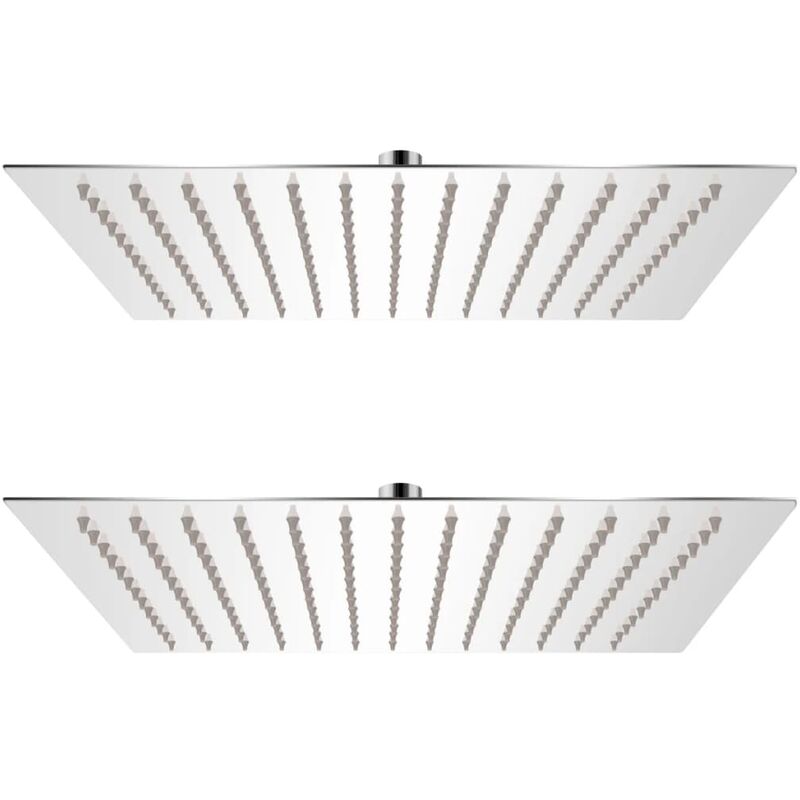Cabezal de ducha efecto lluvia 2 uds acero inoxidable 25x25 cm - Plateado
Cabezal de ducha efecto lluvia 2 uds acero inoxidable 25x25 cm - Plateado