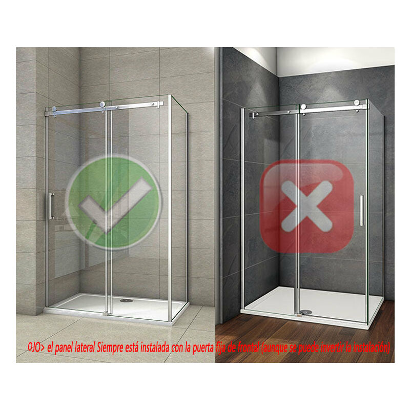 Cabina de ducha, fontal + panel lateral, mampara de 8 mm con tratamiento antical cristal templado 125x80x195 cm
Cabina de ducha, fontal + panel lateral, mampara de 8 mm con tratamiento antical cristal templado 125x80x195 cm