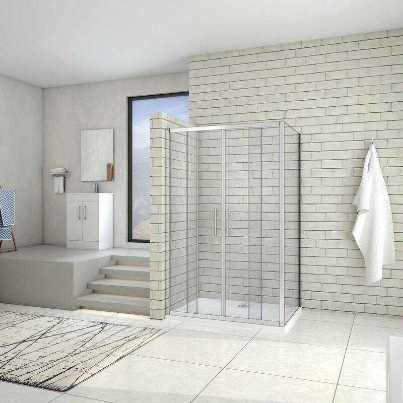 Cabina de Ducha Mampara de Ducha Rectangular Puerta Corredera Cristal Templado 5 MM 120x70x190cm
Cabina de Ducha Mampara de Ducha Rectangular Puerta Corredera Cristal Templado 5 MM 120x70x190cm