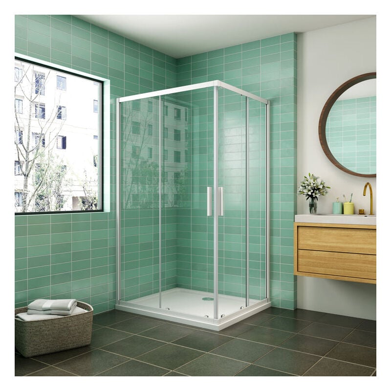 Mamparas Angular Doble Puertas Correderas Gris Mate Cristal 5mm para Ducha 90x80cm + Plato de Ducha
Mamparas Angular Doble Puertas Correderas Gris Mate Cristal 5mm para Ducha 90x80cm + Plato de Ducha