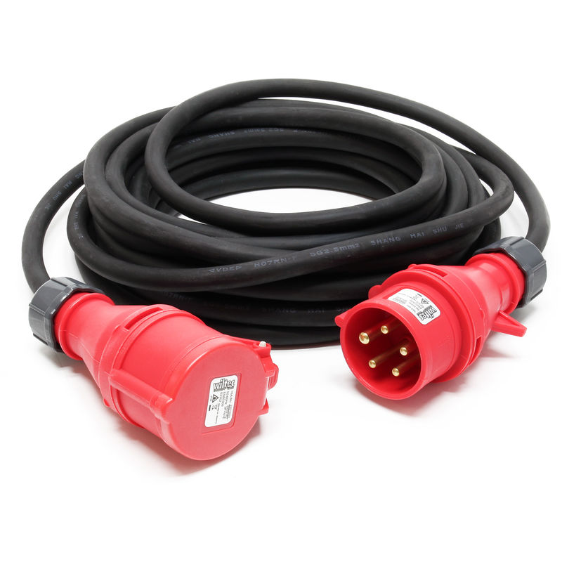 Cable alta tensión 400V CEE 16A 5x2.5mm² H07RN-F 15m Cable eléctrico Alargador IP44 Inversor de fase
Cable alta tensión 400V CEE 16A 5x2.5mm² H07RN-F 15m Cable eléctrico Alargador IP44 Inversor de fase