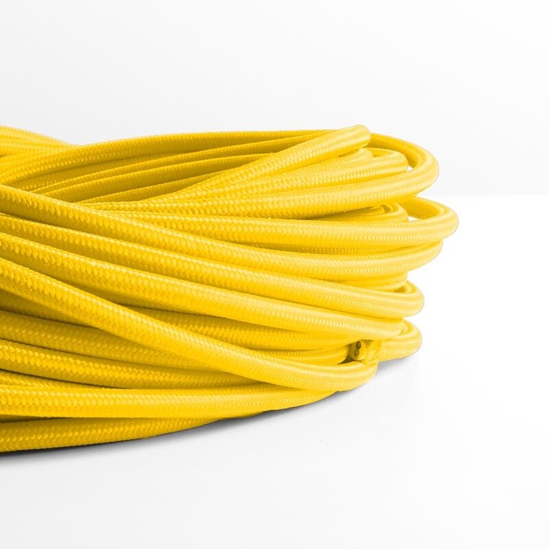 Cable eléctrico decorativo textil de colores estilo nórdico (venta por metros) | Amarillo
Cable eléctrico decorativo textil de colores estilo nórdico (venta por metros) | Amarillo