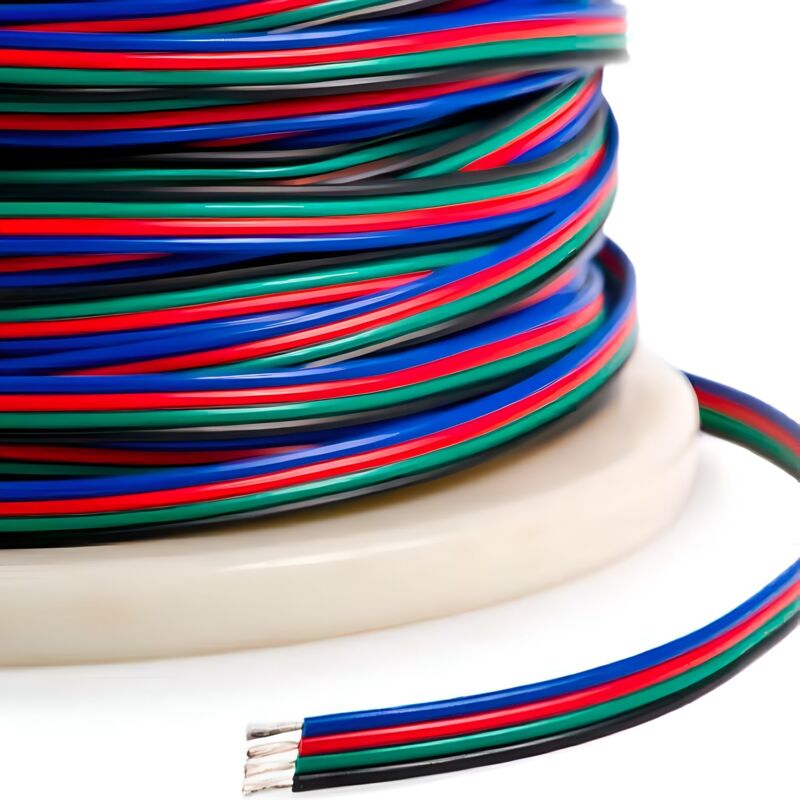 Efectoled - Cable Eléctrico Plano Manguera 4x0.5mm² para Tiras LED RGB Negro - Unidad de medida: 1m - Negro - Unidad de medida: 1m
Efectoled - Cable Eléctrico Plano Manguera 4x0.5mm² para Tiras LED RGB Negro - Unidad de medida: 1m - Negro - Unidad de medida: 1m