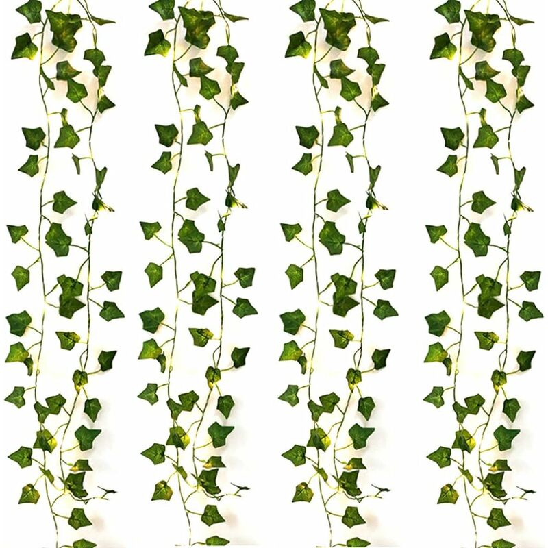 Cadena de luces LED Plantas artificiales Green Ivy Leaf Vine para decoración del hogar Lámpara de boda DIY Iluminación colgante de jardín, 2M 20 LED
Cadena de luces LED Plantas artificiales Green Ivy Leaf Vine para decoración del hogar Lámpara de boda DIY Iluminación colgante de jardín, 2M 20 LED