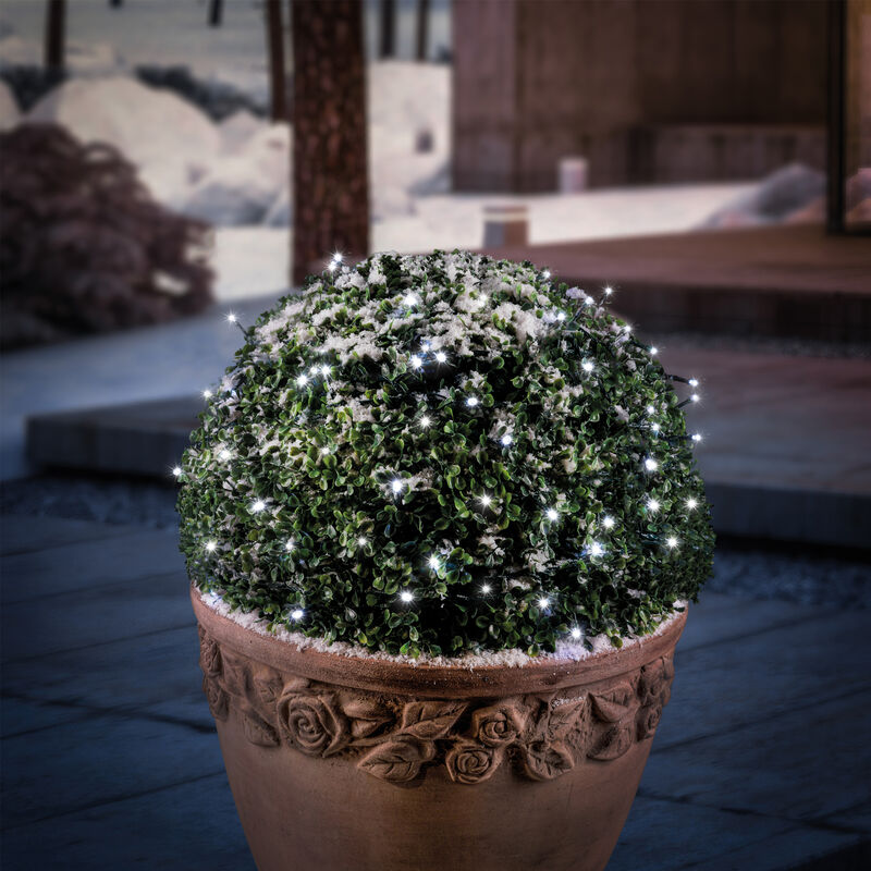 Cadena luminosa solar premium de 100 LEDs de luz blanca fría para decoración navideña de jardín esotec 102169
Cadena luminosa solar premium de 100 LEDs de luz blanca fría para decoración navideña de jardín esotec 102169