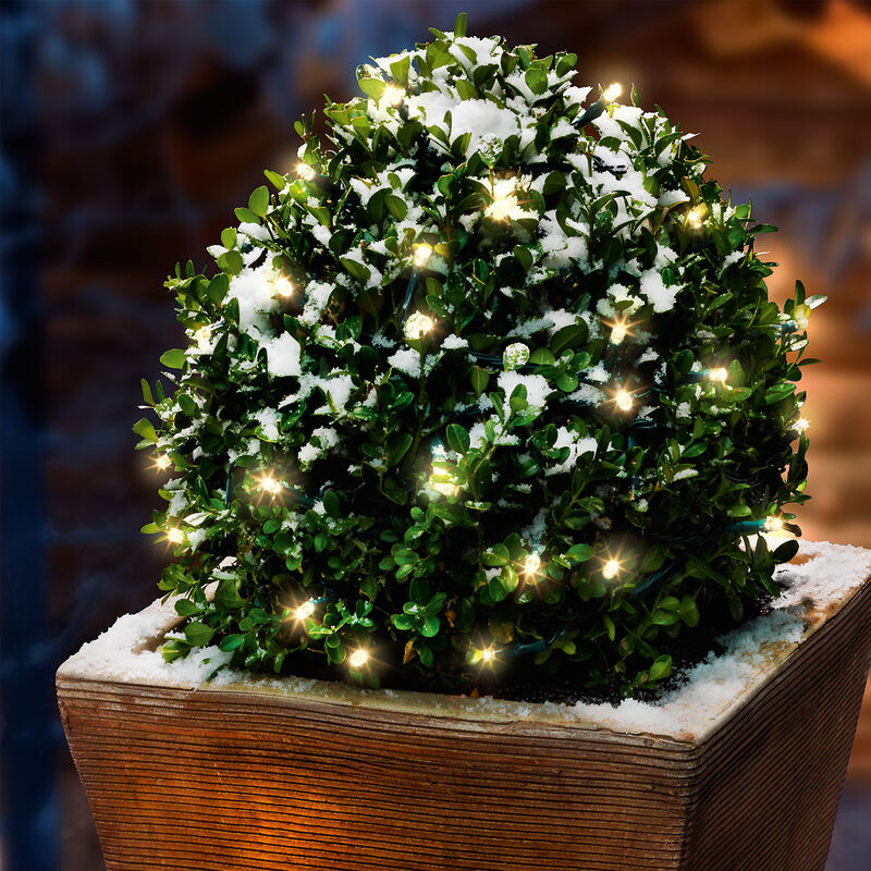 Cadena luminosa solar premium de 24 LEDs de luz blanca cálida para jardín y como decoración navideña esotec 102166
Cadena luminosa solar premium de 24 LEDs de luz blanca cálida para jardín y como decoración navideña esotec 102166