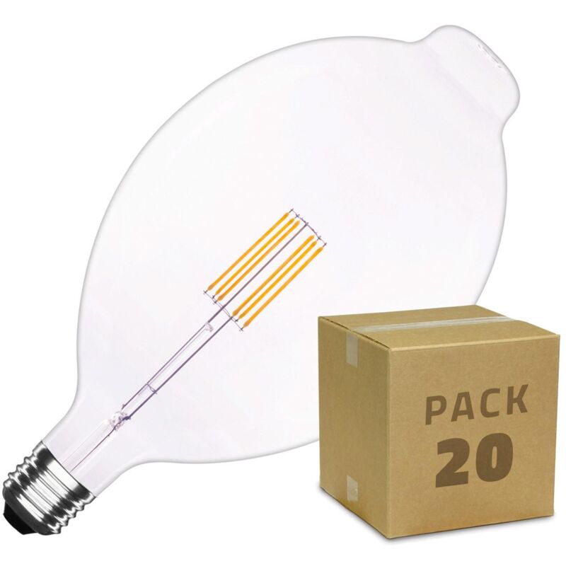 Caja de 20 Bombillas LED E27 Casquillo Gordo Regulable Filamento Chest A180 6W Blanco Cálido
Caja de 20 Bombillas LED E27 Casquillo Gordo Regulable Filamento Chest A180 6W Blanco Cálido