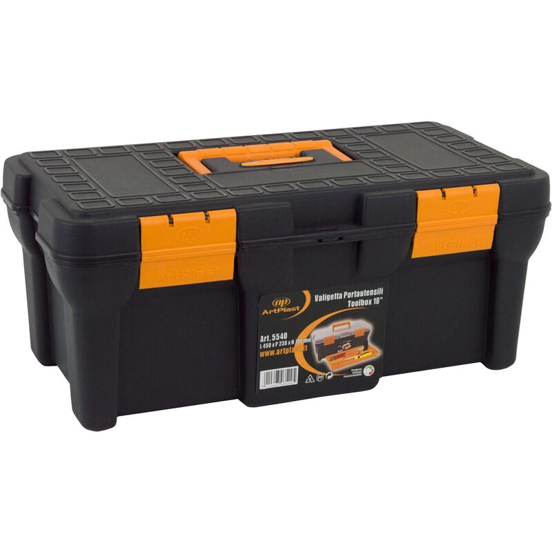Artplast - Caja de herramientas en polipropileno 18 'L 450 x P 238 x H 195 mm + bandeja interior
Artplast - Caja de herramientas en polipropileno 18 'L 450 x P 238 x H 195 mm + bandeja interior