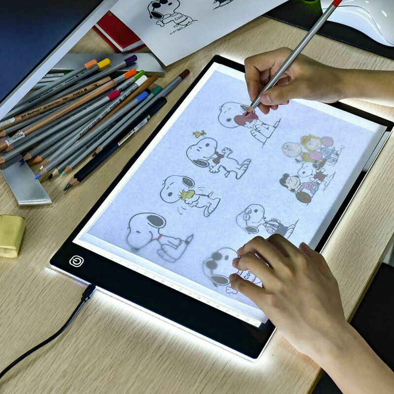 Abcrital - Caja de luz LED portátil ultrafina A4 Tracer USB Power LED Artcraft Tracing Light Pad Caja de luz para artistas, dibujo, bocetos,
Abcrital - Caja de luz LED portátil ultrafina A4 Tracer USB Power LED Artcraft Tracing Light Pad Caja de luz para artistas, dibujo, bocetos,