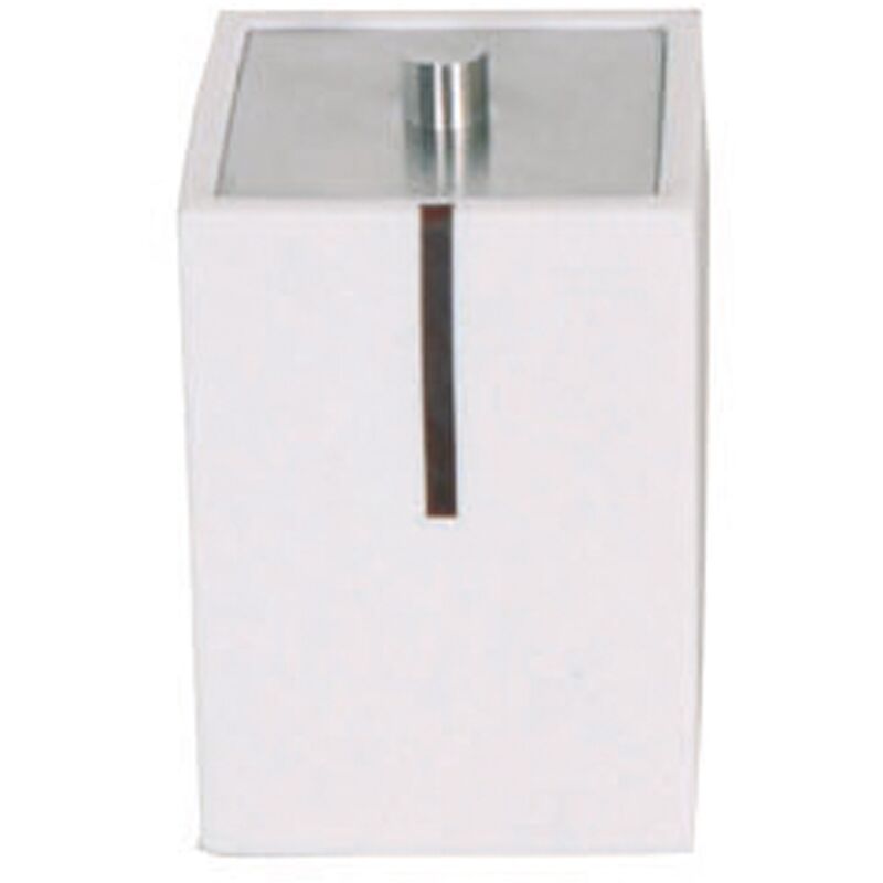 Caja para algodones MSV de poliresina y acero inoxidable en color blanco 7 x 7 x 10 cm
Caja para algodones MSV de poliresina y acero inoxidable en color blanco 7 x 7 x 10 cm