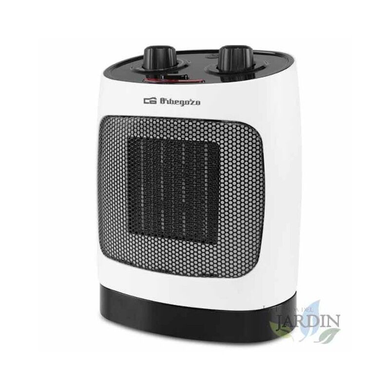 Calefactor cerámico oscilante Orbegozo. Tres posiciones, ventilador y de ajuste de calor: 1000 y 2.000 W.
Calefactor cerámico oscilante Orbegozo. Tres posiciones, ventilador y de ajuste de calor: 1000 y 2.000 W.