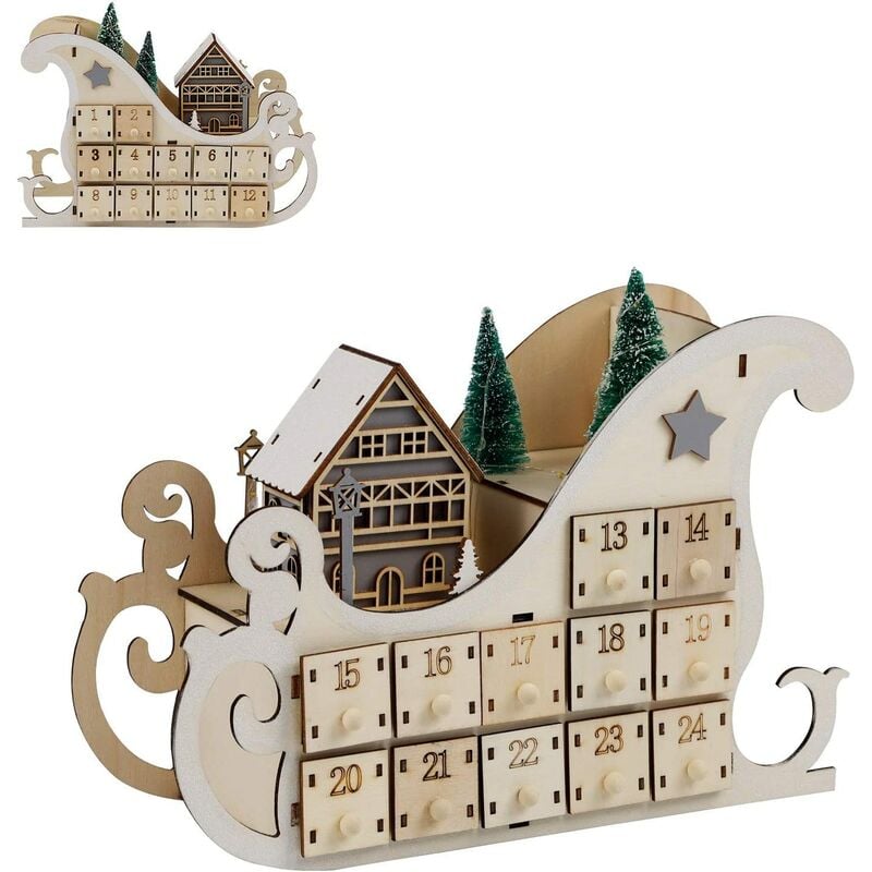 Calendario de Adviento de 24 días, cuenta regresiva para Navidad Calendario de Adviento de madera 24 cajones, construcción 100% de madera |
Calendario de Adviento de 24 días, cuenta regresiva para Navidad Calendario de Adviento de madera 24 cajones, construcción 100% de madera |