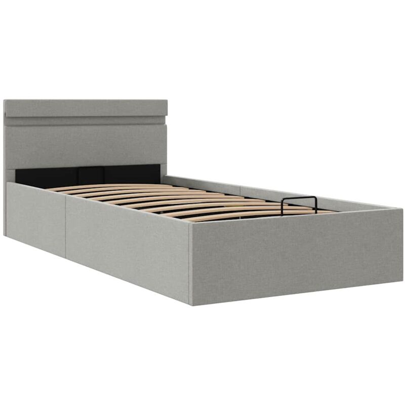 Cama Canapé Hidráulica con Almacenaje y LED Tela Gris Claro 90x200cm - Gris - Vidaxl
Cama Canapé Hidráulica con Almacenaje y LED Tela Gris Claro 90x200cm - Gris - Vidaxl