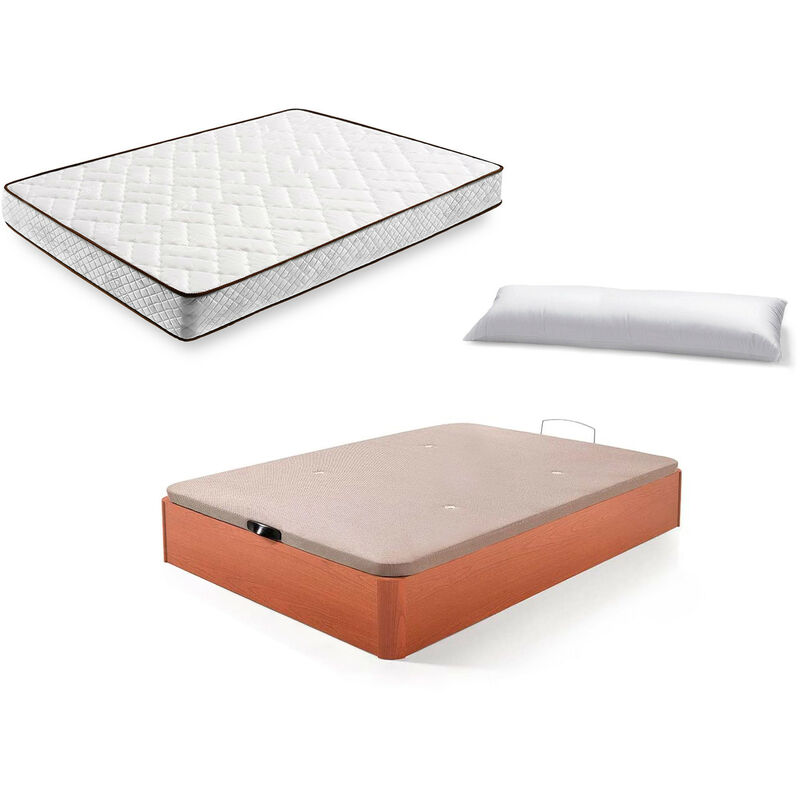 Cama Completa - Colchon Flexitex + Canape Abatible De Madera Color Cerezo + Almohada De Fibra, 150x200 Cm
Cama Completa - Colchon Flexitex + Canape Abatible De Madera Color Cerezo + Almohada De Fibra, 150x200 Cm