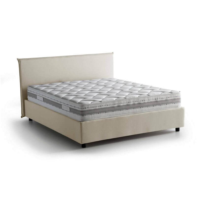 Cama doble Anna con contenedor, Made in Italy, en tela, 160x190 cm, con apertura frontal, Crema, con colchón incluido - Talamo Italia
Cama doble Anna con contenedor, Made in Italy, en tela, 160x190 cm, con apertura frontal, Crema, con colchón incluido - Talamo Italia
