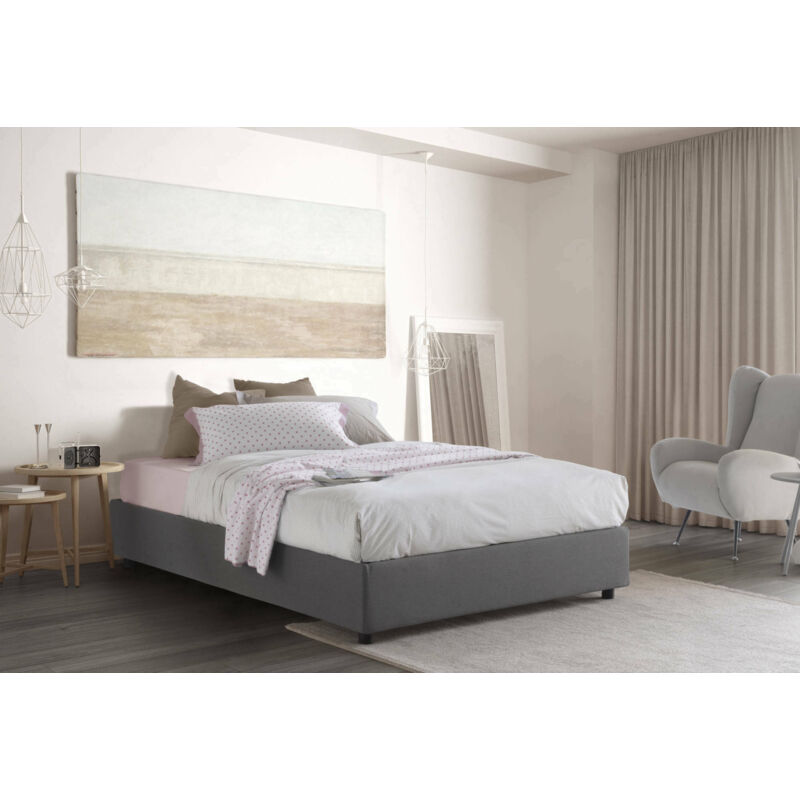 Talamo Italia Cama doble Silvia con contenedor, Made in Italy, en tela, 160x200 cm, con apertura frontal, Gris
Talamo Italia Cama doble Silvia con contenedor, Made in Italy, en tela, 160x200 cm, con apertura frontal, Gris