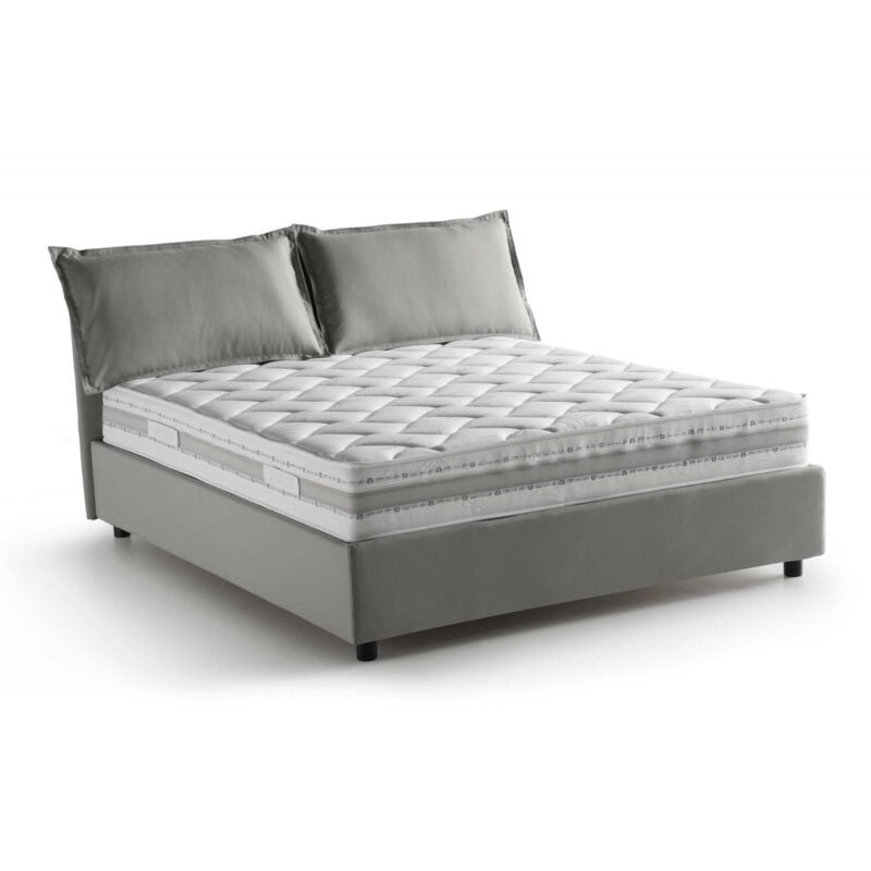 Cama doble Veronica con contenedor, Made in Italy, en tela, 160x190 cm, con apertura frontal, Gris, con colchón incluido - Talamo Italia
Cama doble Veronica con contenedor, Made in Italy, en tela, 160x190 cm, con apertura frontal, Gris, con colchón incluido - Talamo Italia