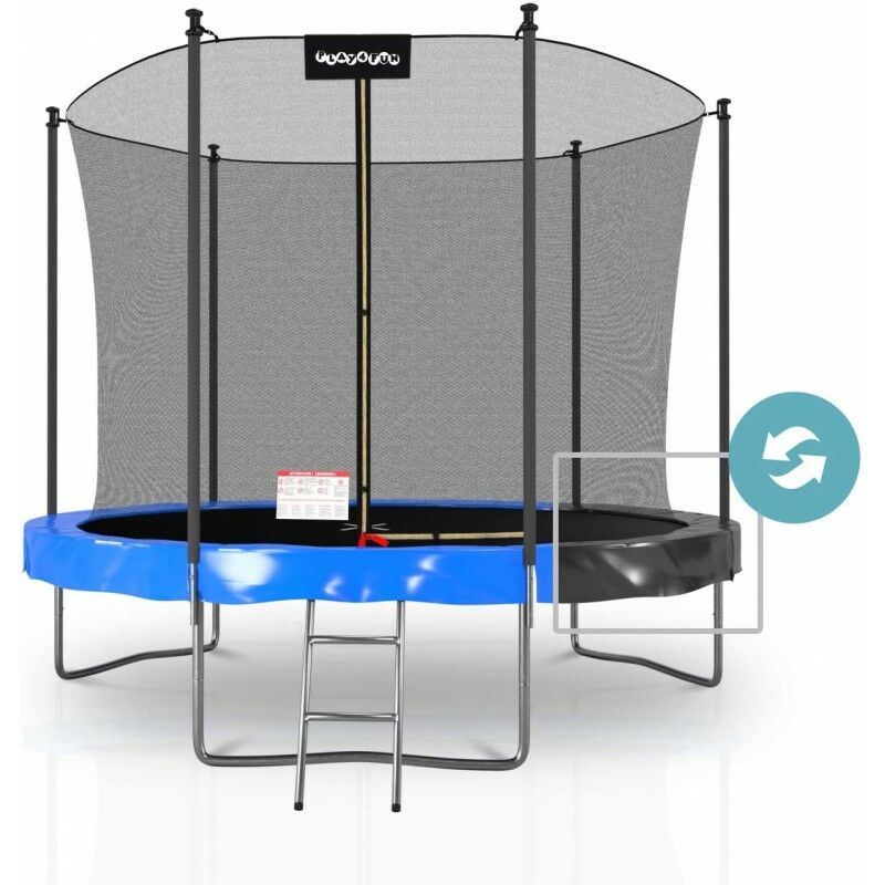 Cama elástica - Trampolín exterior Clásico 10Ft - ø305cm - Con acolchado protector reversible Azul y Negro - Azul / Negro - Play4fun
Cama elástica - Trampolín exterior Clásico 10Ft - ø305cm - Con acolchado protector reversible Azul y Negro - Azul / Negro - Play4fun