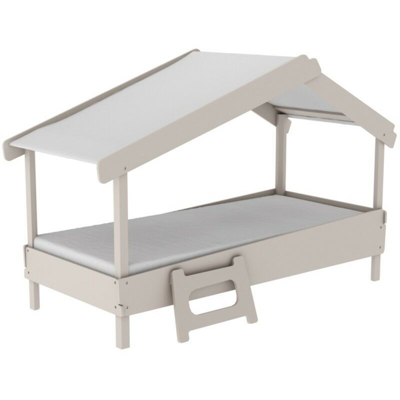 Cama Infantil Forma de casa o Cabaña Diseño Original Color Gris Cálido Unisex Tela en el tejado Medida Cama 90x200 cm SOMIER Incluido
Cama Infantil Forma de casa o Cabaña Diseño Original Color Gris Cálido Unisex Tela en el tejado Medida Cama 90x200 cm SOMIER Incluido