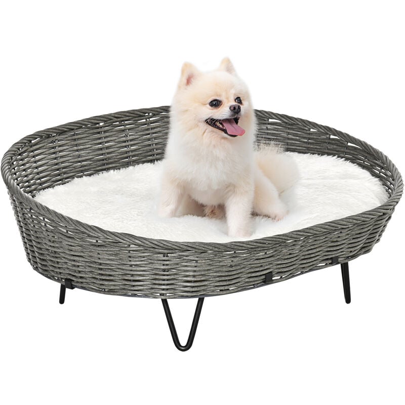 Pawhut - Cama para Perros Gatos de Mimbre Cesta Ratán para Mascotas Medianas Pequeñas con Cojín Lavable y Patas Elevadas de Acero 76x59x32 cm - Gris
Pawhut - Cama para Perros Gatos de Mimbre Cesta Ratán para Mascotas Medianas Pequeñas con Cojín Lavable y Patas Elevadas de Acero 76x59x32 cm - Gris