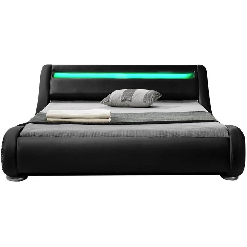 Concept-usine - Seattle: Estructura de cama de polipiel Negra con LED integrados - 160 x 200 cm - Negro
Concept-usine - Seattle: Estructura de cama de polipiel Negra con LED integrados - 160 x 200 cm - Negro