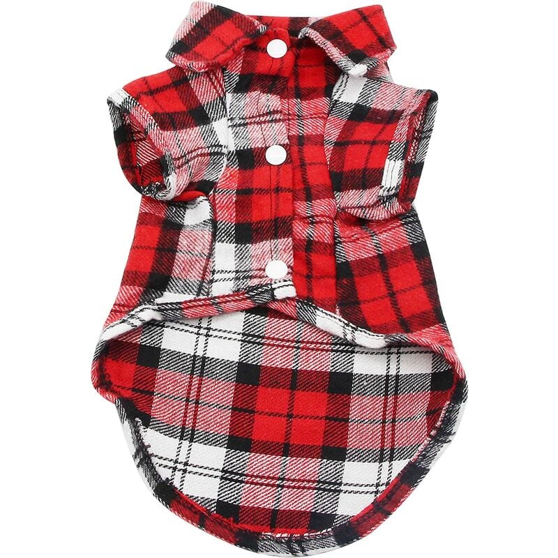 Camisa a cuadros para perros, Ropa para perros Camisa a cuadros para mascotas, Camisa suave y cómoda Ropa a cuadros para gatos (M, Rojo)
Camisa a cuadros para perros, Ropa para perros Camisa a cuadros para mascotas, Camisa suave y cómoda Ropa a cuadros para gatos (M, Rojo)