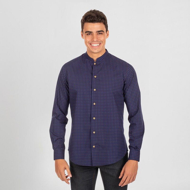 Camisa de hombre manga larga con cuello mao con estampado GARY'S Fiorella | 48 - Marino punteado
Camisa de hombre manga larga con cuello mao con estampado GARY'S Fiorella | 48 - Marino punteado