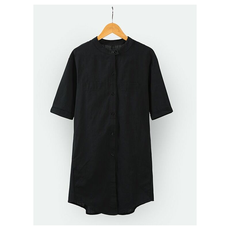 Camisa larga vintage para mujer, mangas 3/4, bolsillos laterales con botones, blusa informal de algodon suelta, blusa,Negro, XXXXXL
Camisa larga vintage para mujer, mangas 3/4, bolsillos laterales con botones, blusa informal de algodon suelta, blusa,Negro, XXXXXL