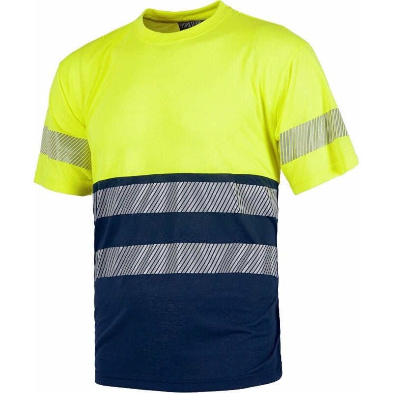 Workteam - Camiseta manga corta con reflectantes de alta visibilidad Tacto Algodón C6040 | XXL - Marino+Amarillo A.V.
Workteam - Camiseta manga corta con reflectantes de alta visibilidad Tacto Algodón C6040 | XXL - Marino+Amarillo A.V.