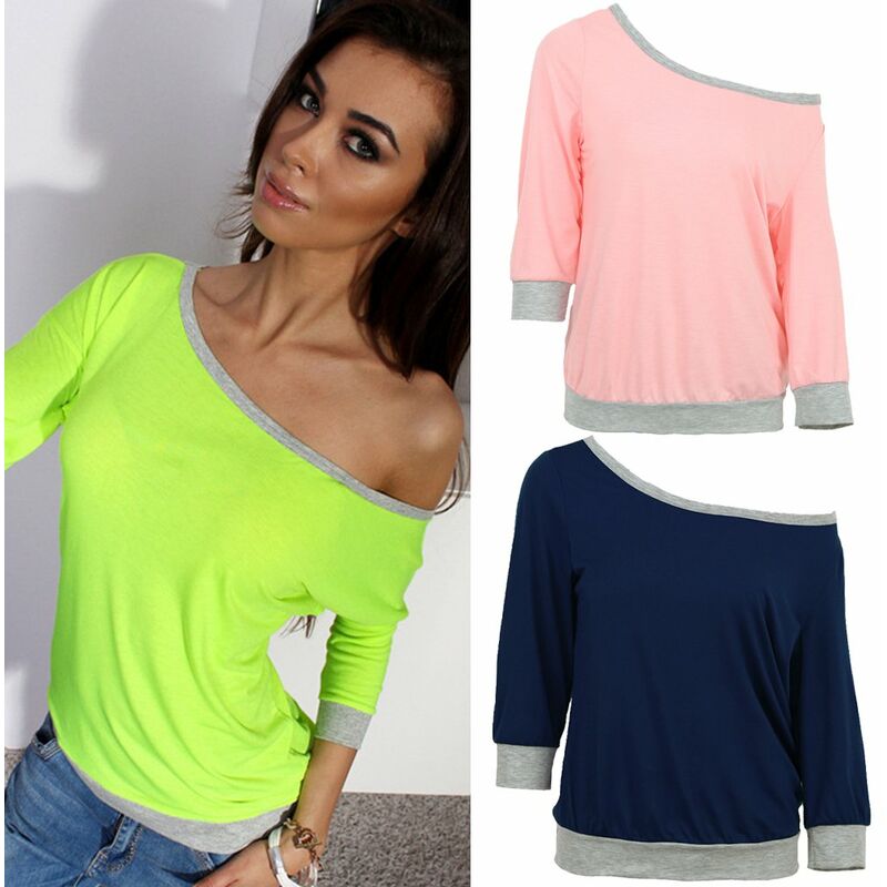 Camiseta de mujer Un hombro fuera del hombro Contraste Color 3/4 Manga suelta Tallas grandes Tops casuales,Verde, L
Camiseta de mujer Un hombro fuera del hombro Contraste Color 3/4 Manga suelta Tallas grandes Tops casuales,Verde, L