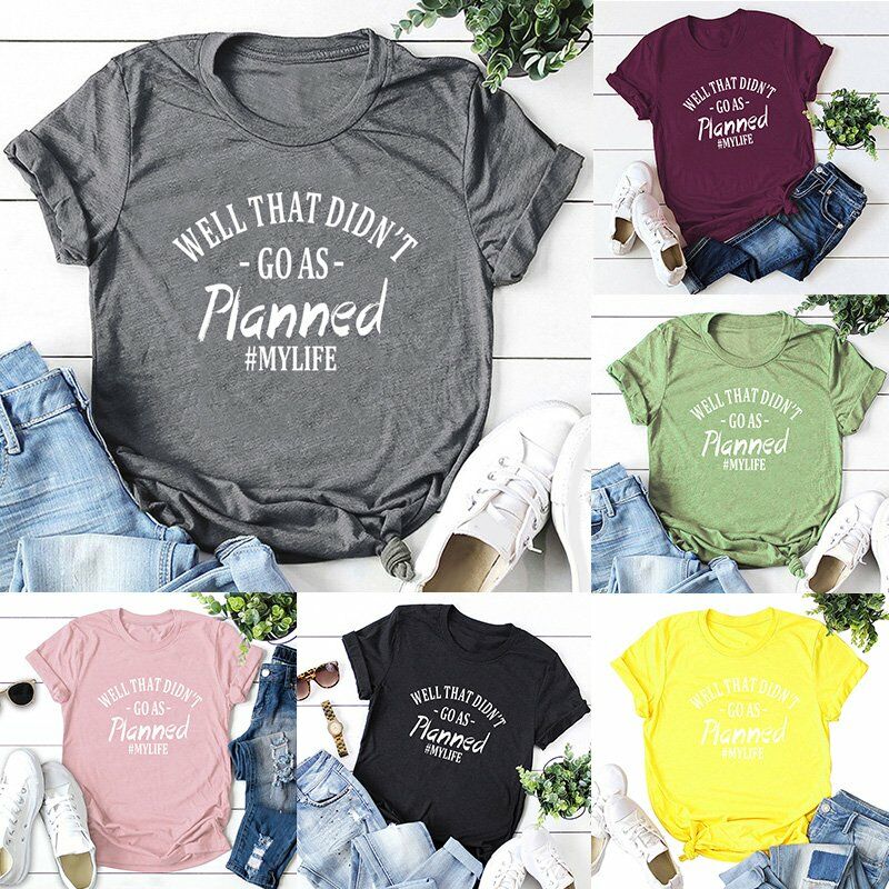 Camiseta de talla grande para mujer, eslogan en contraste, estampado de letras, cuello redondo, manga corta, camiseta fresca, camisetas de
Camiseta de talla grande para mujer, eslogan en contraste, estampado de letras, cuello redondo, manga corta, camiseta fresca, camisetas de