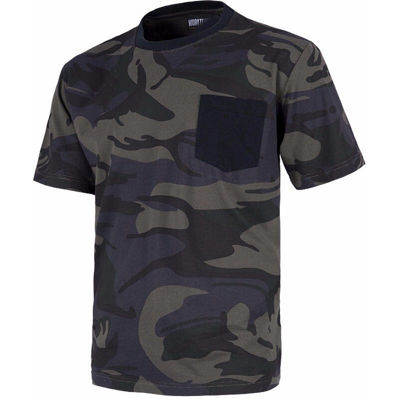 Camiseta manga corta en algodón con tejido de camuflaje S8520 Sport | XL - Camuflaje+Negro - Workteam
Camiseta manga corta en algodón con tejido de camuflaje S8520 Sport | XL - Camuflaje+Negro - Workteam