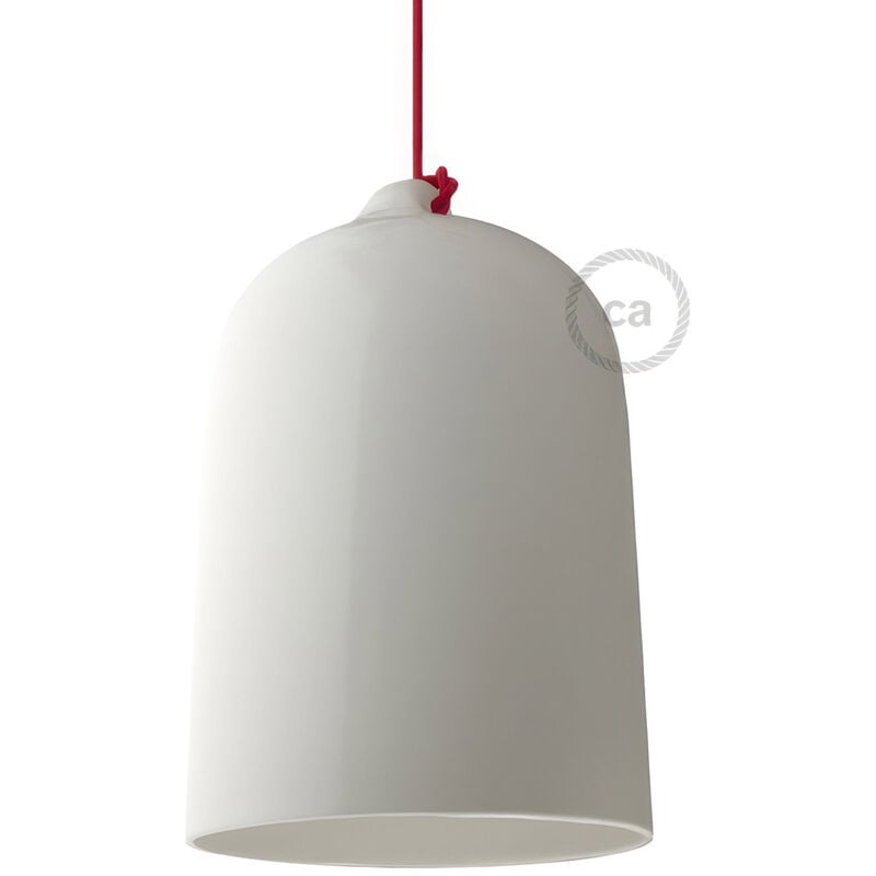 Creative Cables - Campana, pantalla XL de cerámica para suspensión - Fabricado en Italia | Blanco brillante - Blanco brillante
Creative Cables - Campana, pantalla XL de cerámica para suspensión - Fabricado en Italia | Blanco brillante - Blanco brillante