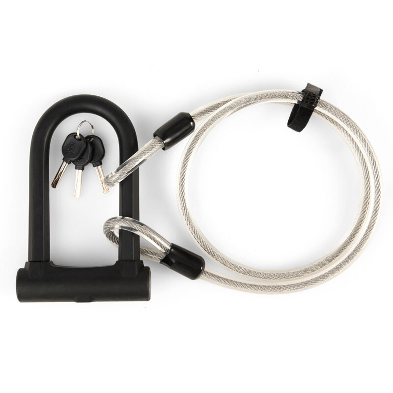 Candado en U Cerradura de Bicicleta con Cable de Acero de 1200 mm Soporte de Montaje y 3 Llaves Bloqueo de Bicicleta
Candado en U Cerradura de Bicicleta con Cable de Acero de 1200 mm Soporte de Montaje y 3 Llaves Bloqueo de Bicicleta